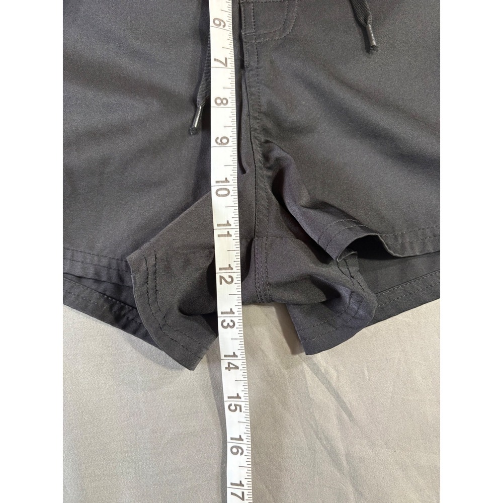 Island Escape Womens Black Board Shorts Swim Bottoms Lace Up 7600990 Size 12 - Picture 5 of 6